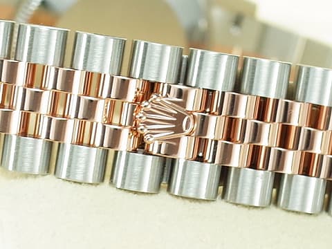 ROLEX 勞力士 Datejust 31 蠔式日誌型 278271 不鏽鋼&amp;18K玫瑰金材質 半金款 原廠鑲嵌鑽石時標 日亮金色面盤&nbsp;2026年木質保卡 紀念型五銖款錶帶&nbsp;自動上鏈 31mm