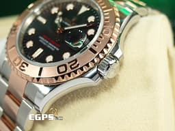 ROLEX 勞力士 Yacht-Master 遊艇名仕型 126621 <font color=#f3baa1>永恆玫瑰金 半金款 </font> 黑色面盤 <font color=#FF0000>3235機芯 2023年新式綠卡</font> 自動上鍊 40mm