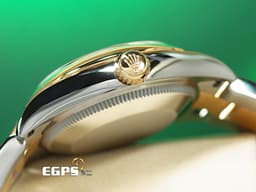 ROLEX 勞力士 Datejust 31 蠔式日誌型 278243 18K黃金&不鏽鋼材質 半金款 <font color=#6D8E23>原廠鑽石時標 橄欖綠色面盤</font>  <font color=#FF0000>2025年保卡</font> 自動上鍊 31mm