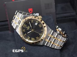TUDOR 帝舵 ROYAL 皇家系列 28503-0006 不鏽鋼材質 <font color="#f9e49a">黑色面盤 金色羅馬數字時標</font> <font color="#ff0000">2026年保卡</font> 自動上鍊 38mm