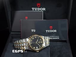 TUDOR 帝舵 ROYAL 皇家系列 28503-0006 不鏽鋼材質 <font color="#f9e49a">黑色面盤 金色羅馬數字時標</font> <font color="#ff0000">2026年保卡</font> 自動上鍊 38mm