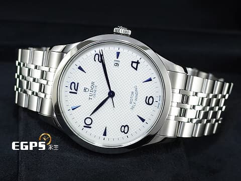 TUDOR 帝舵 1926系列 91550-0005 藍色指針、時標搭配白色浮雕裝飾面盤 經典 大三針 不鏽鋼 周董 周杰倫代言款 2025年保單 自動上鍊 39mm
