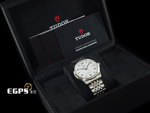 TUDOR 帝舵 1926系列 91550-0005 藍色指針、時標搭配白色浮雕裝飾面盤 經典 大三針 不鏽鋼 周董 周杰倫代言款 2025年保單 自動上鍊 39mm
