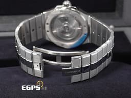CHOPARD 蕭邦 ALPINE EAGLE 雪山傲翼 系列 藍色拉絲紋面盤  298600-3001 <font color="#0080FF">藍色螺旋放射紋面盤</font> 大三針 不鏽鋼 <font color="#FF0000">2022年保單</font> 自動上鍊 41mm