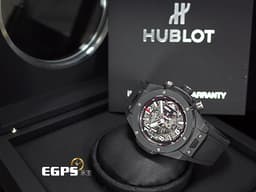 Hublot 宇舶 Big Bang 大爆炸 Unico  411.CI.1170.RX  <font color="#ededed">黑色陶瓷材質</font>&nbsp;<font color="#ff0000">2018年保卡</font> 飛返計時碼錶 自動上鍊 45mm