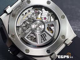 Audemars Piguet 愛彼 AP錶 Royal Oak Offshore 皇家橡樹 離岸型 26420SO.OO.A002CA.01 <font color=#4F4F4F>黑熊貓 經典黑色「Méga Tapisserie」超大型格紋面盤</font>搭配<font color=#ADADAD>銀灰色計時盤</font> 26420 SO 飛返 計時碼錶 不鏽鋼 陶瓷錶框 <font color=#FF0000>2023年保單 新式快拆錶帶 附鱷魚皮錶帶扣</font> ROO 自動上鍊 43mm