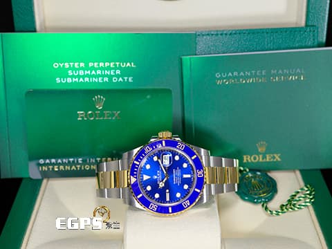 ROLEX 勞力士 Submariner 潛航者 126613LB 陶瓷框 藍水鬼 126613 半金款  2024年保卡  潛水錶 自動上鍊 41mm