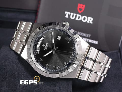 TUDOR 帝舵 ROYAL Day Date 28600 皇家系列 M28600-0005 黑色太陽紋錶面 星期、日期顯示窗&nbsp;2025年新式保卡 自動上鍊 41mm