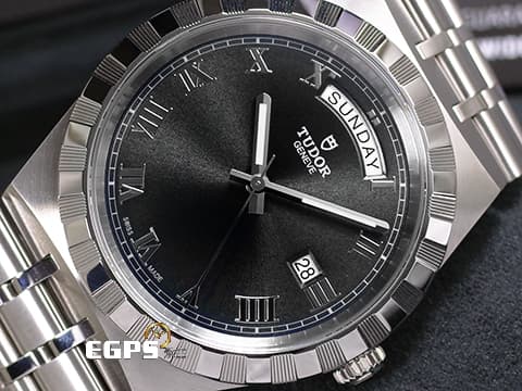 TUDOR 帝舵 ROYAL Day Date 28600 皇家系列 M28600-0005 黑色太陽紋錶面 星期、日期顯示窗&nbsp;2025年新式保卡 自動上鍊 41mm