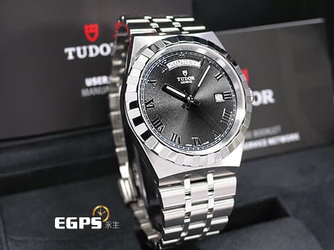 TUDOR 帝舵 ROYAL Day Date 28600 皇家系列 M28600-0005 黑色太陽紋錶面 星期、日期顯示窗&nbsp;2025年新式保卡 自動上鍊 41mm