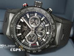 TAG HEUER 豪雅 Carrera Chronograph 卡萊拉 系列 CBG2A91.FT6173 計時碼表 <font color="#05f0f0">鏤空面盤 碳纖維 鍛造碳材質</font> <font color="#FF0000">2023年保卡 台灣公司貨</font>&nbsp;自動上鍊 45mm