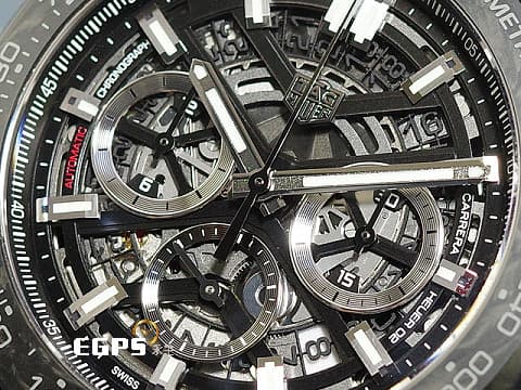 TAG HEUER 豪雅 Carrera Chronograph 卡萊拉 系列 CBG2A91.FT6173 計時碼表 鏤空面盤 碳纖維 鍛造碳材質 2023年保卡 台灣公司貨&nbsp;自動上鍊 45mm