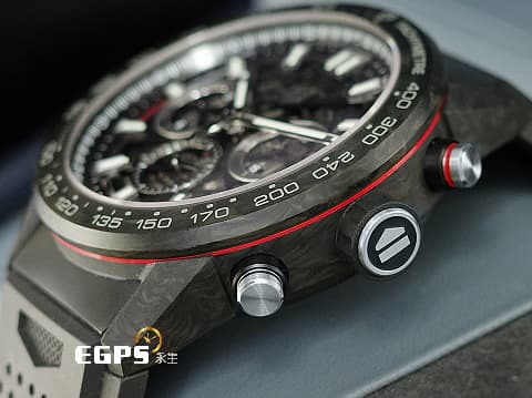 TAG HEUER 豪雅 Carrera Chronograph 卡萊拉 系列 CBG2A91.FT6173 計時碼表 鏤空面盤 碳纖維 鍛造碳材質 2023年保卡 台灣公司貨&nbsp;自動上鍊 45mm