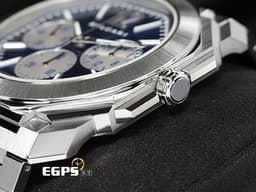 BVLGARI 寶格麗 Octo Finissimo Chronograph GMT 不鏽鋼 八角形 103467 GMT 兩地時間 計時碼錶 <font color="#0582f5">藍色太陽放射紋面盤</font> 超薄 <font color="#FF0000">鉑金環型自動盤 2026年保卡</font>&nbsp;自動上鍊 43mm