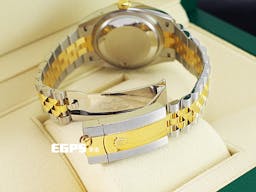 ROLEX 勞力士 Datejust 36 蠔式日誌型 126233 <font color="#9e9e9e">石板灰色面盤</font>搭配<font color="#228B22">綠羅馬時標 溫布頓 費德勒</font>&nbsp;DJ36 半金款 18K黃金 經典三角坑紋外圈 <font color="#FF0000">2022年保單 紀念型（Jubilee）五銖錶帶</font> 自動上鍊 36mm