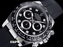 ROLEX 勞力士 DAYTONA 迪通拿 116519LN 計時碼表 18K白金材質 陶瓷框 <font color="#05f0f0">2023年停產款 八鑽時標面盤&nbsp;</font><font color="#FF0000">2023年保卡</font>&nbsp;自動上鍊 40mm