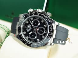 ROLEX 勞力士 DAYTONA 迪通拿 116519LN 計時碼表 18K白金材質 陶瓷框 <font color="#05f0f0">2023年停產款 八鑽時標面盤&nbsp;</font><font color="#FF0000">2023年保卡</font>&nbsp;自動上鍊 40mm