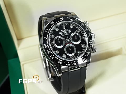 ROLEX 勞力士 DAYTONA 迪通拿 116519LN 計時碼表 18K白金材質 陶瓷框 2023年停產款 八鑽時標面盤&nbsp;2023年保卡&nbsp;自動上鍊 40mm