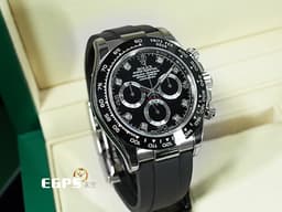 ROLEX 勞力士 DAYTONA 迪通拿 116519LN 計時碼表 18K白金材質 陶瓷框 <font color="#05f0f0">2023年停產款 八鑽時標面盤&nbsp;</font><font color="#FF0000">2023年保卡</font>&nbsp;自動上鍊 40mm