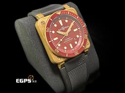 Bell &amp; Ross 柏萊士 BR0392-D-R-BR/SCA 限量潛水錶 <font color="#ab0303">全球限量 999枚&nbsp;勃根地酒紅色調面盤 2021年</font>自動上鍊 42mm