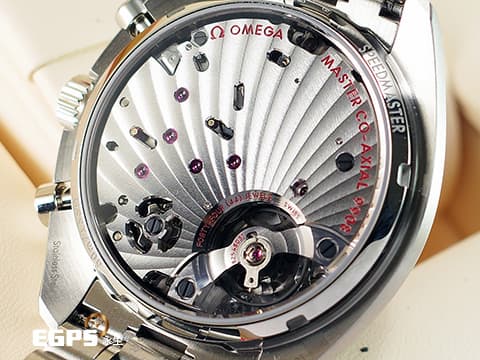 OMEGA 歐米茄 speedmaster 超霸 Chonoscope系列 329.30.43.51.03.001 不鏽鋼鍊帶款  深藍色蝸紋面盤 32930435103001  集測速計、測距儀、脈搏計於一體的雙眼計時盤，經典超霸致敬復刻款，2024年保單  手上鏈 43mm