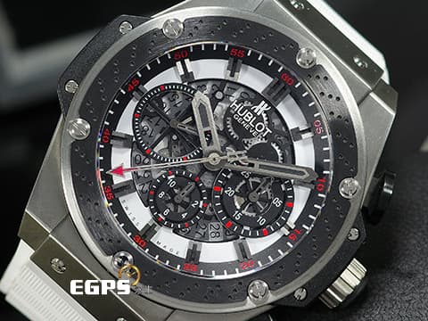 HUBLOT 宇舶 Big Bang King Power 大爆炸 王者至尊 710.ZM.1123.NR.FJP11 計時碼表 鋯金屬材質 鏤空面盤 F1 賽車 Suzuka 鈴鹿賽道紀念錶款 限量250只 自動上鍊 48mm