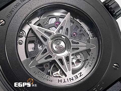 ZENITH 真力時 Defy Classic Rainbow 彩虹 33.9002.670/96.R587 黑陶瓷 鏤空面盤 原廠彩虹寶石框！限量150只！2021年台灣公司貨 自動上鍊 41mm