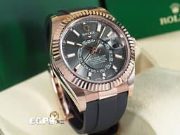 ROLEX 勞力士 Sky-Dweller 326235 蠔式 天行者 沙羅裝置 年曆錶 永恆玫瑰金 <font color="#FFFFFF">石板灰色面盤橡膠錶帶款 </font> <font color="#ff0000">2022年保單</font><font color="#FFFF33">&nbsp;</font>自動上鍊 42mm