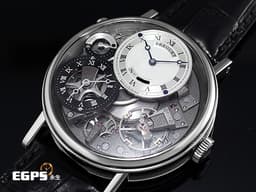 BREGUET 寶璣 Classique La Tradition 傳統系列 7067BB/G1/9W6 18K白金材質&nbsp;<font color="#05f0f0">日夜顯示 GMT 兩地時區 動能顯示 鏤空面盤 工藝之美一覽無遺</font>&nbsp;<font color="#ff0000">2026年保卡&nbsp;新錶訂價：1,514,000元</font> 手上鍊 40mm