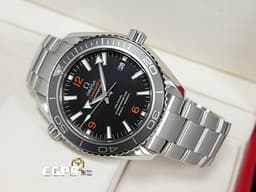 OMEGA 歐米茄 Seamaster Co-Axial Planet Ocean 600 海馬 23230422101003 不鏽鋼材質&nbsp;<font color="#0582f5">黑色單向旋轉陶瓷錶圈 同軸擒縱 排氦氣閥</font> 潛水錶 自動上鍊 42mm