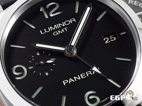 PANERAI 沛納海 Luminor 三日鍊 GMT PAM00320 經典三明治面盤 PAM320 小秒針 兩地時區 台灣公司貨 配件齊全 自動男錶 44mm