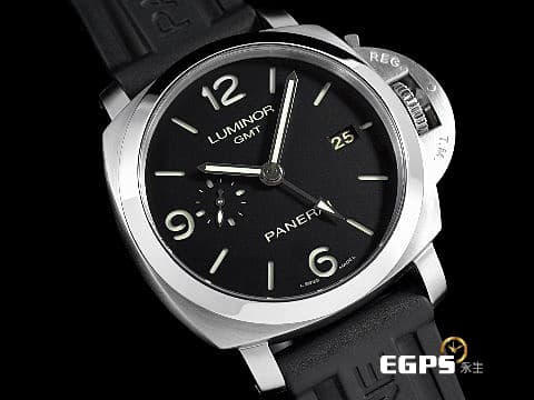 PANERAI 沛納海 Luminor 三日鍊 GMT PAM00320 經典三明治面盤 PAM320 小秒針 兩地時區 台灣公司貨 配件齊全 自動男錶 44mm