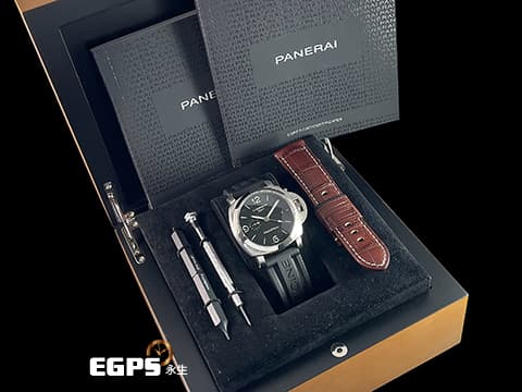 PANERAI 沛納海 Luminor 三日鍊 GMT PAM00320 經典三明治面盤 PAM320 小秒針 兩地時區 台灣公司貨 配件齊全 自動男錶 44mm