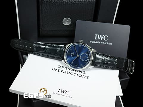 IWC 萬國 Protuguese 40 葡萄牙系列 IW358305 經典 小秒針 藍色面盤 不鏽鋼 2024年保單 自動上鍊 40.4mm