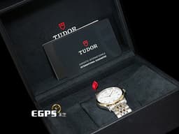TUDOR 帝舵 1926系列 91451-0009 大三針 <font color="#fbdbb6">白色浮雕面盤 玫瑰金 半金款</font> <font color="#FF0000">2025年保卡</font>&nbsp;自動上鍊 36mm