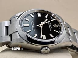 ROLEX 勞力士 Oyster Perpetual 36 蠔式恆動型 126000 <font color=#4F4F4F>亮黑色面盤</font> 經典 OP36 大三針 不鏽鋼 <font color=#FF0000>2025年保卡</font> 自動上鍊 36mm