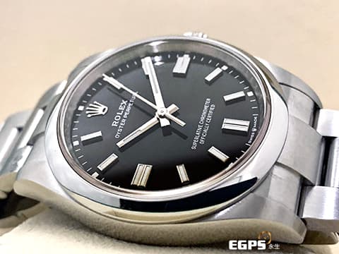 ROLEX 勞力士 Oyster Perpetual 36 蠔式恆動型 126000 亮黑色面盤 經典 OP36 大三針 不鏽鋼 2025年保卡 自動上鍊 36mm