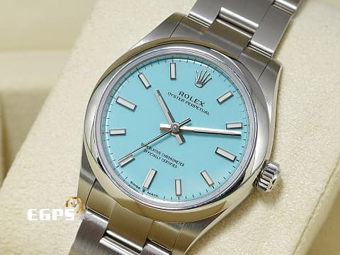 ROLEX 勞力士 Oyster Perpetual 31 經典 蠔式恆動型 277200 超夯、超熱門、超搶手的綠松石 Tiffany色面盤 OP31 不鏽鋼 2026年保卡 自動上鍊 31mm