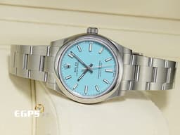 ROLEX 勞力士 Oyster Perpetual 31 經典 蠔式恆動型 277200 <font color="#40e0d0">超夯、超熱門、超搶手的綠松石 Tiffany色面盤</font> OP31 不鏽鋼 <font color="#FF0000">2026年保卡</font> 自動上鍊 31mm