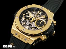 HUBLOT 宇舶 Big Bang 大爆炸 UNICO 441.VX.1131.RX King Gold <font color="#fbffbd">宇舶獨特材質&nbsp;王金 消光黑色鏤空面盤&nbsp;</font><font color="#ffff33">&nbsp;</font><font color="#FFFF33"><font color="#FF0000">2022年新式電子保單 </font>&nbsp;</font>三日鍊 飛返計時碼錶 自動上鍊 42mm