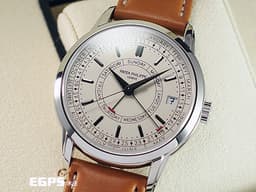 Patek Philippe 百達翡麗 PP錶 Complications 複雜功能時計 Calatrava Weekly Calendar 5212A-001 大三針 不鏽鋼材質 <font color="#ffffff">白金材質鍍黑皇室式指針及巴頓式立體時標、紅色敲錘型指針</font> <font color="#FF0000"> 2022年保單 錶友未使用珍藏品</font> 5212 自動上鍊 40mm