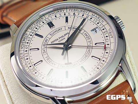 Patek Philippe 百達翡麗 PP錶 Complications 複雜功能時計 Calatrava Weekly Calendar 5212A-001 大三針 不鏽鋼材質 白金材質鍍黑皇室式指針及巴頓式立體時標、紅色敲錘型指針  2022年保單 錶友未使用珍藏品 5212 自動上鍊 40mm