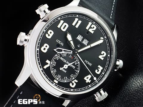 Patek philippe 百達翡麗 PP錶 Grand Complications 超級複雜功能時計 Travel Time Alarm 5520P-001 兩地時間 響鈴腕錶 PT950 鉑金材質 2022年保單 新錶參考訂價：9,158,000元&nbsp;自動上鍊42.2mm