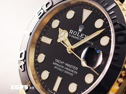 ROLEX 勞力士 Yacht-Master 42 蠔式 遊艇名仕型 226658 <font color="#f5dea8">18K黃金材質</font> <font color="#4F4F4F">黑色陶瓷字圈</font> <font color="#FF0000">Oysterflex橡膠錶帶搭配快調延展錶扣 2025年保卡</font> 自動上鍊 42mm