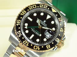 ROLEX 勞力士 GMT-Master II 格林威治型 116713LN 兩地時間 陶瓷框 <font color="#f7f5ab">18K黃金&amp;不鏽鋼材質 半金款</font>&nbsp;<font color="#b2ec9c">經典綠色第二第時區指針</font><font color="#ff0000">&nbsp;</font>自動上鍊 40mm