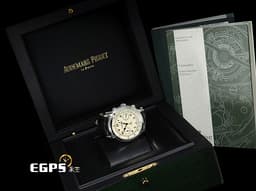 AUDEMARS PIGUET 愛彼 AP JULES AUDEMARS 系列 26100BC.OO.D002CR.01 <font color="#FF0000">2017年保卡</font>  18K白金 象牙白色面盤 自動上鍊 41mm