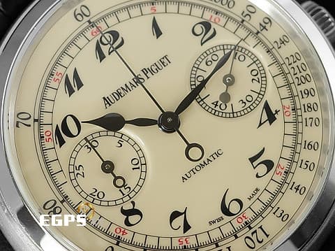 AUDEMARS PIGUET 愛彼 AP JULES AUDEMARS 系列 26100BC.OO.D002CR.01 2017年保卡  18K白金 象牙白色面盤 自動上鍊 41mm