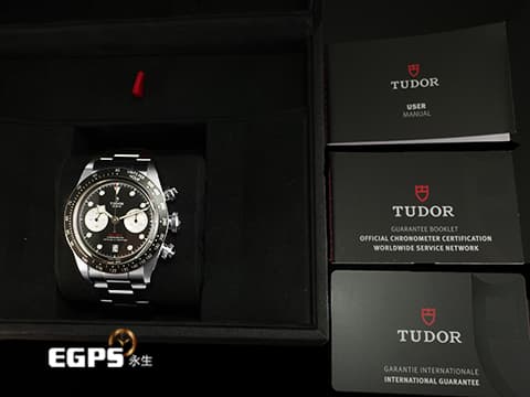 TUDOR 帝舵 Heritage Black Bay Chrono 79360 碧灣 M79360N-0001 計時碼錶 2025年保卡 熱門搶手黑熊貓面盤 MT5813自製機芯 自動上鍊 41mm