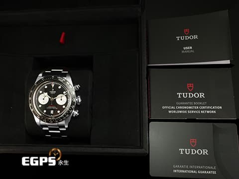 TUDOR 帝舵 Heritage Black Bay Chrono 79360 碧灣 M79360N-0001 計時碼錶 2024年保單 熱門搶手黑熊貓面盤 MT5813自製機芯 自動上鍊 41mm