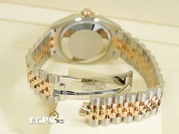 ROLEX 勞力士 Datejust 31 蠔式日誌型 278271<font color="#FF0000">&nbsp;</font>18K永恆玫瑰金&amp;不鏽鋼材質 半金款 <font color="#f7e1bb">白色面盤 搭配 玫瑰金羅馬數字時標</font>&nbsp;<font color="#ff0000">2025年保卡</font> 自動上鏈 31mm